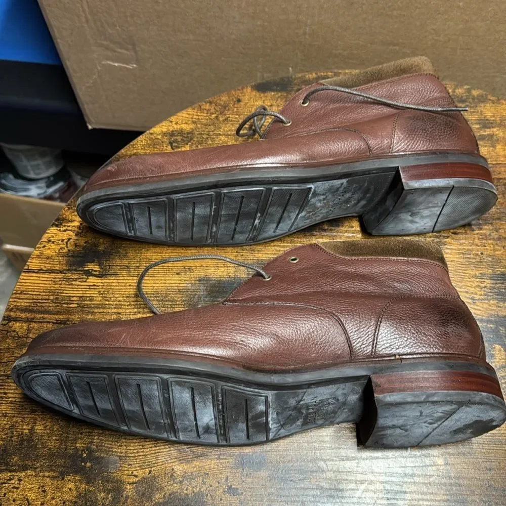 Cole Haan Boots Mens GrandOS Watson Chukka Comfort Brown Leather Lace Up Size 11